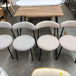 Donna  Boucle Dining Chairs($90 for 2)