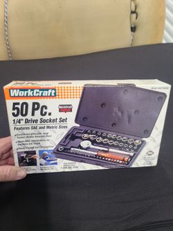 WorkCraft 50 Pc. 1/4" Drive Socket Set