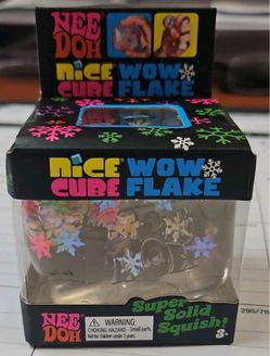 Nee Doh Nice Cube Wow Flake Squish Toy