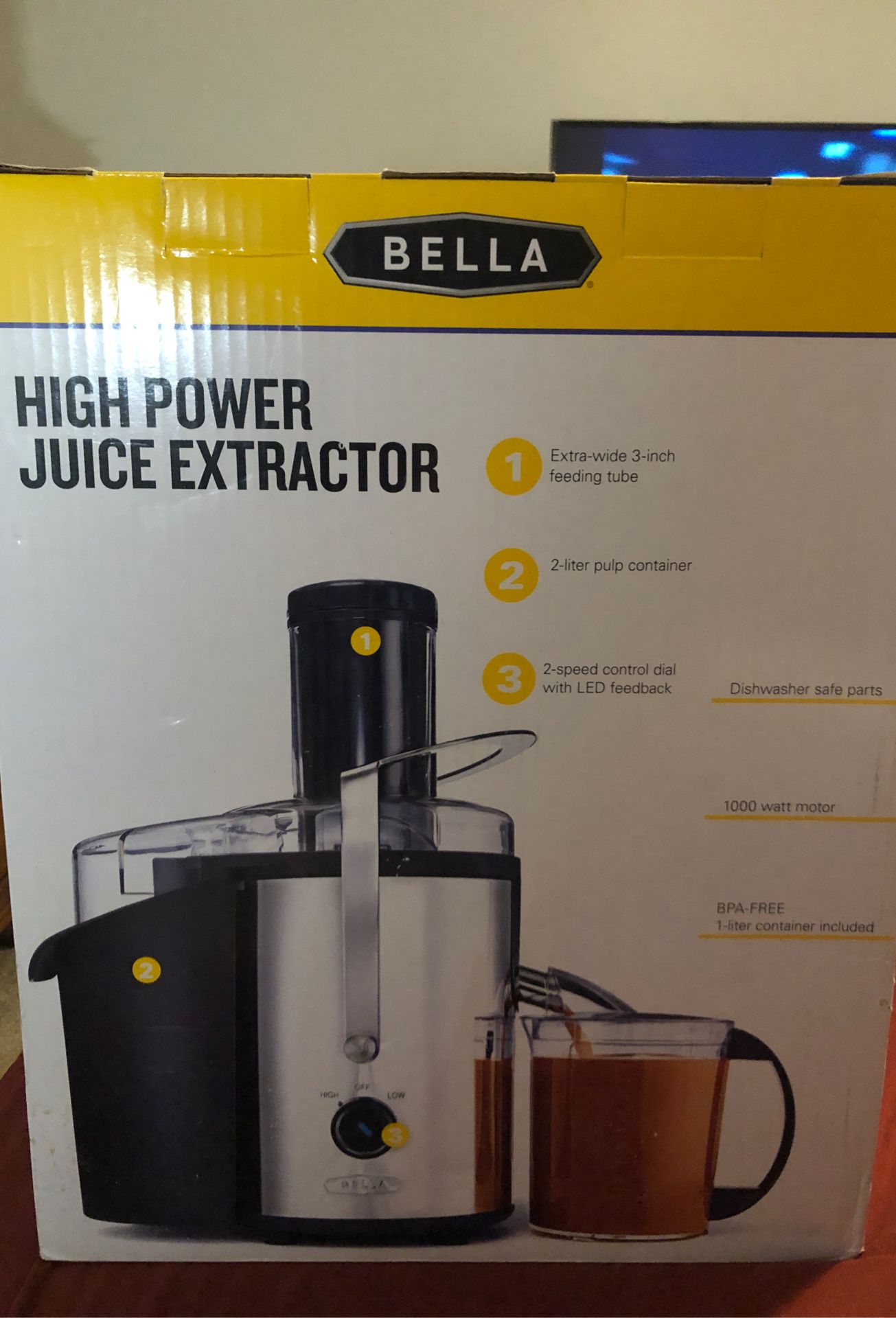 Bella High Power Juice Extractor 