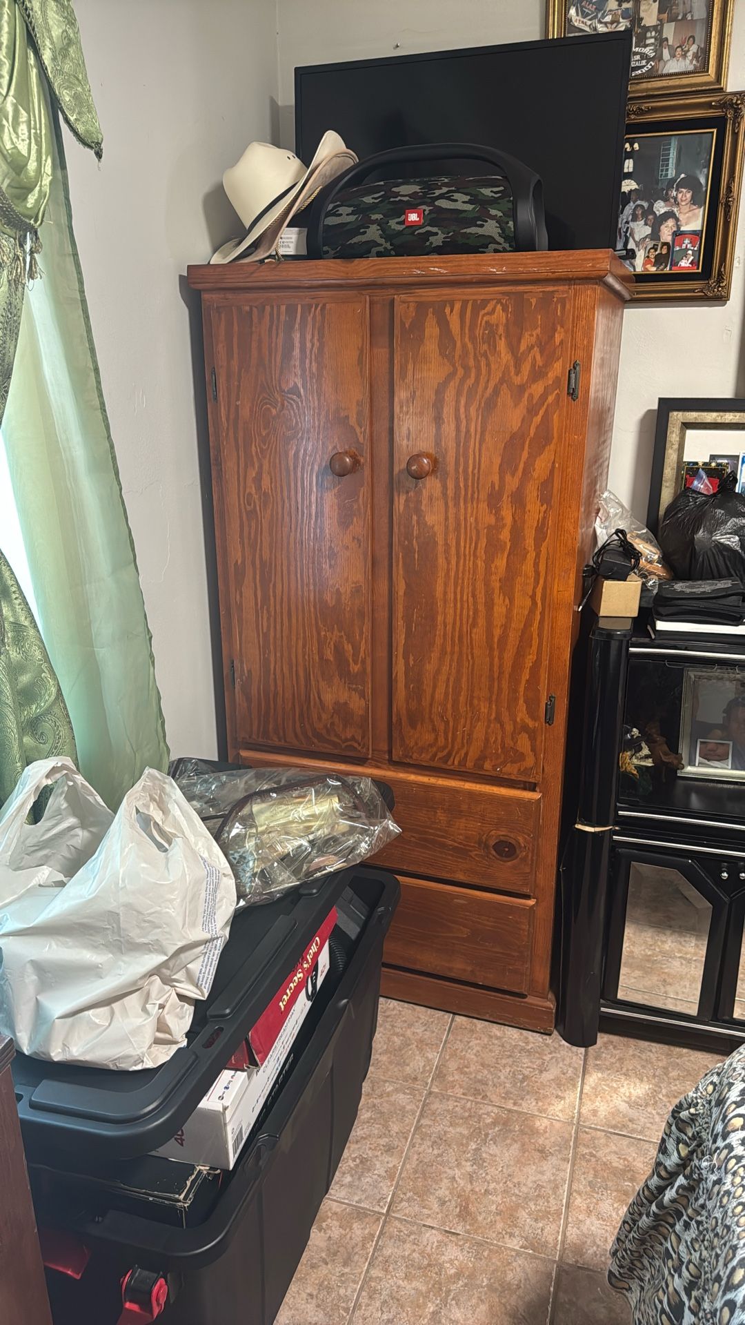 Wood Armoire