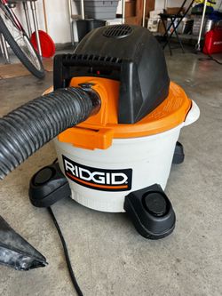 RIDGID 6 Gallon Wet/Dry Shop Vacuum – Clean, Strong Suction, Ready to Use