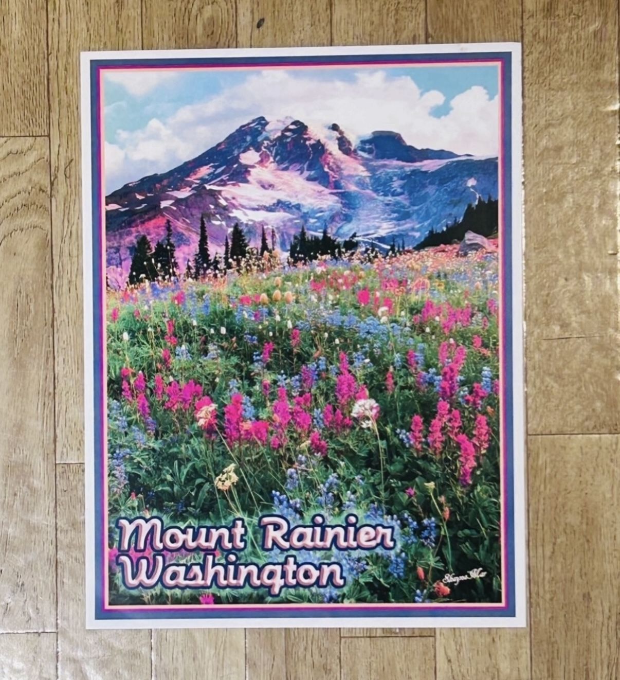 Mt Rainier Poster - 10.5” X 14” - New