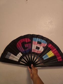 1 Large Pride Festival hand fan 🪭 🏳️‍🌈