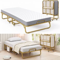 Folding Rollaway Bed with Mattress