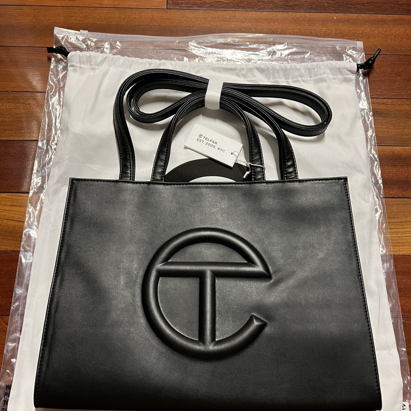 Telfar Black Patent Shopping Bag Small Brand New for Sale in The Bronx, NY  - OfferUp
