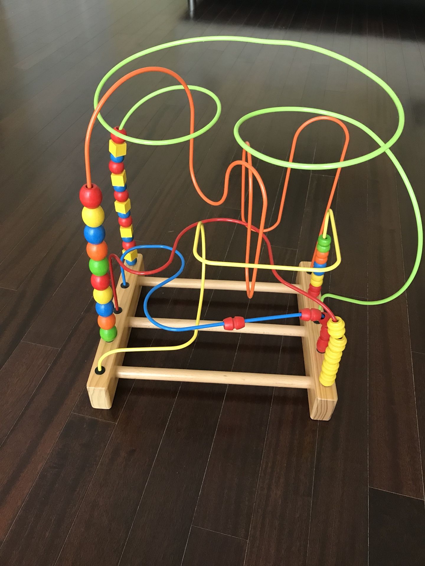 award winning Hape original supermaze wooden bead activity center