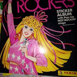 Barbie Rockers Sticker Album With Pop Up Hot Rock And Stage Panini