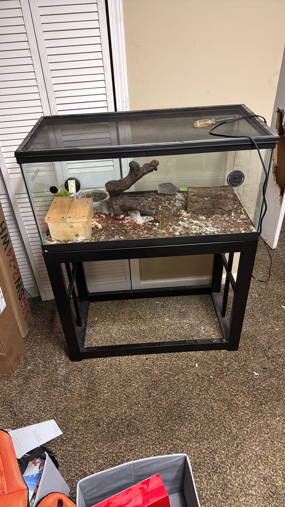 Reptile Terrarium With Stand