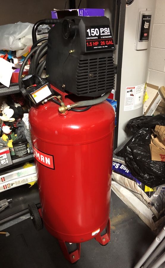 Craftsman 150 psi 26 cheap gallon air compressor