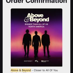 Above & Beyond Tickets