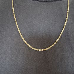 14K Solid Gold Rope Chain 