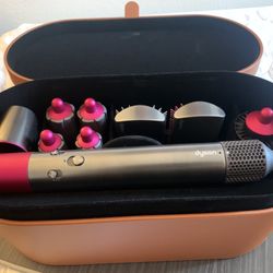 Like New Dyson Airwrap Complete Nickel/Fuschia + Receipt