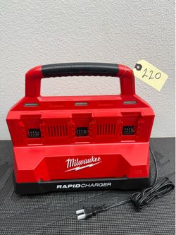 Milwaukee 6 Port Rapid Charger Cargador Rapido 6 Portes