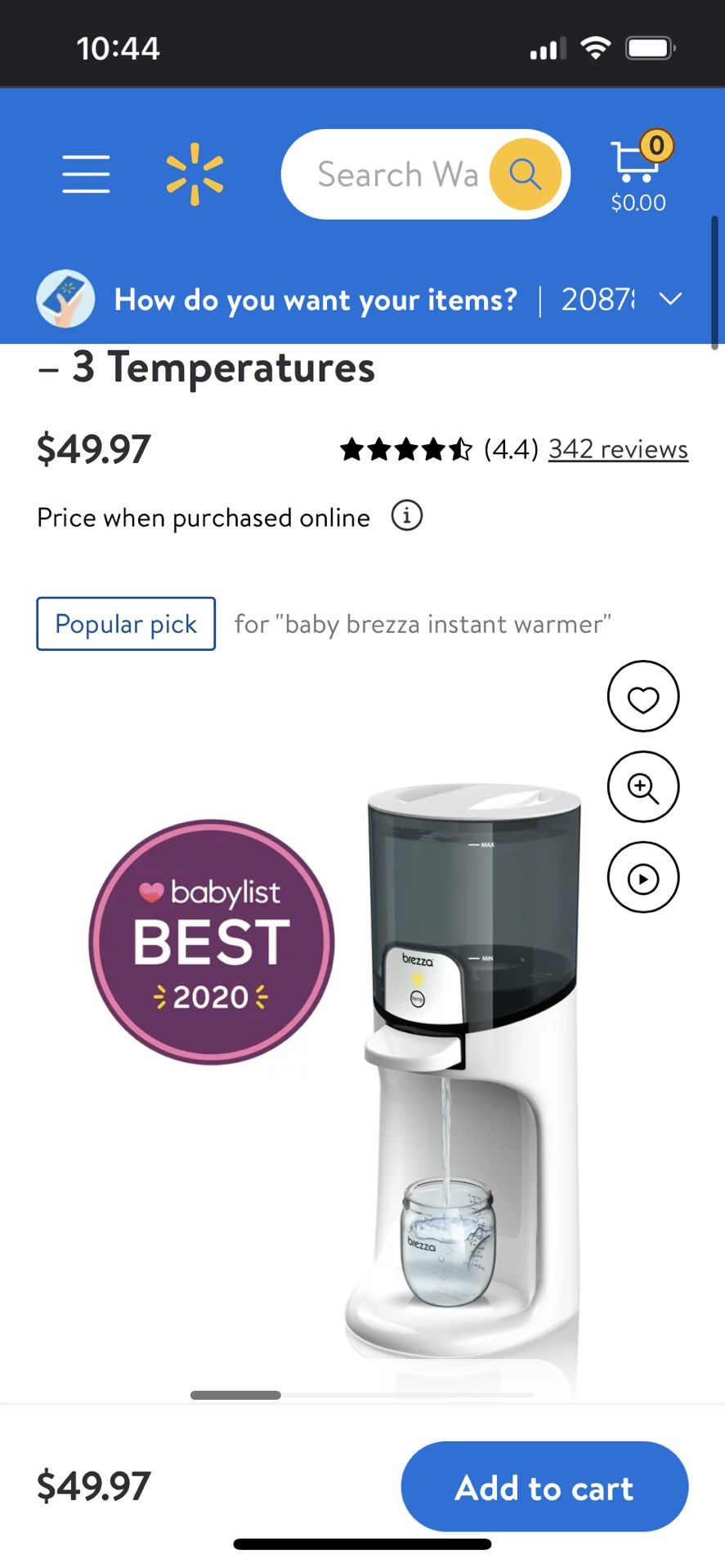 Baby Brezza Bottle Instant Warmer
