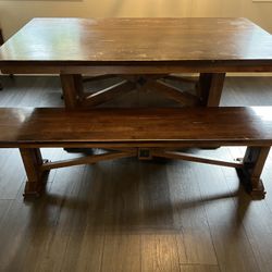 Kitchen/Dining Table And Benches