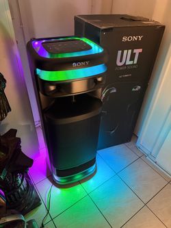 Sony ≠ ULT Tower 10 Bluetooth Party Speaker System - LED Lights, Microphone, TV Sound Booster & Bass