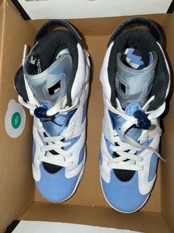 Air Jordan 6 Retro GS University Blue White Black Size 5Y / Women’s 6.5