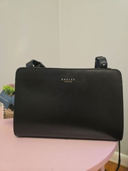 Radley London Black Leather Crossbody Bag