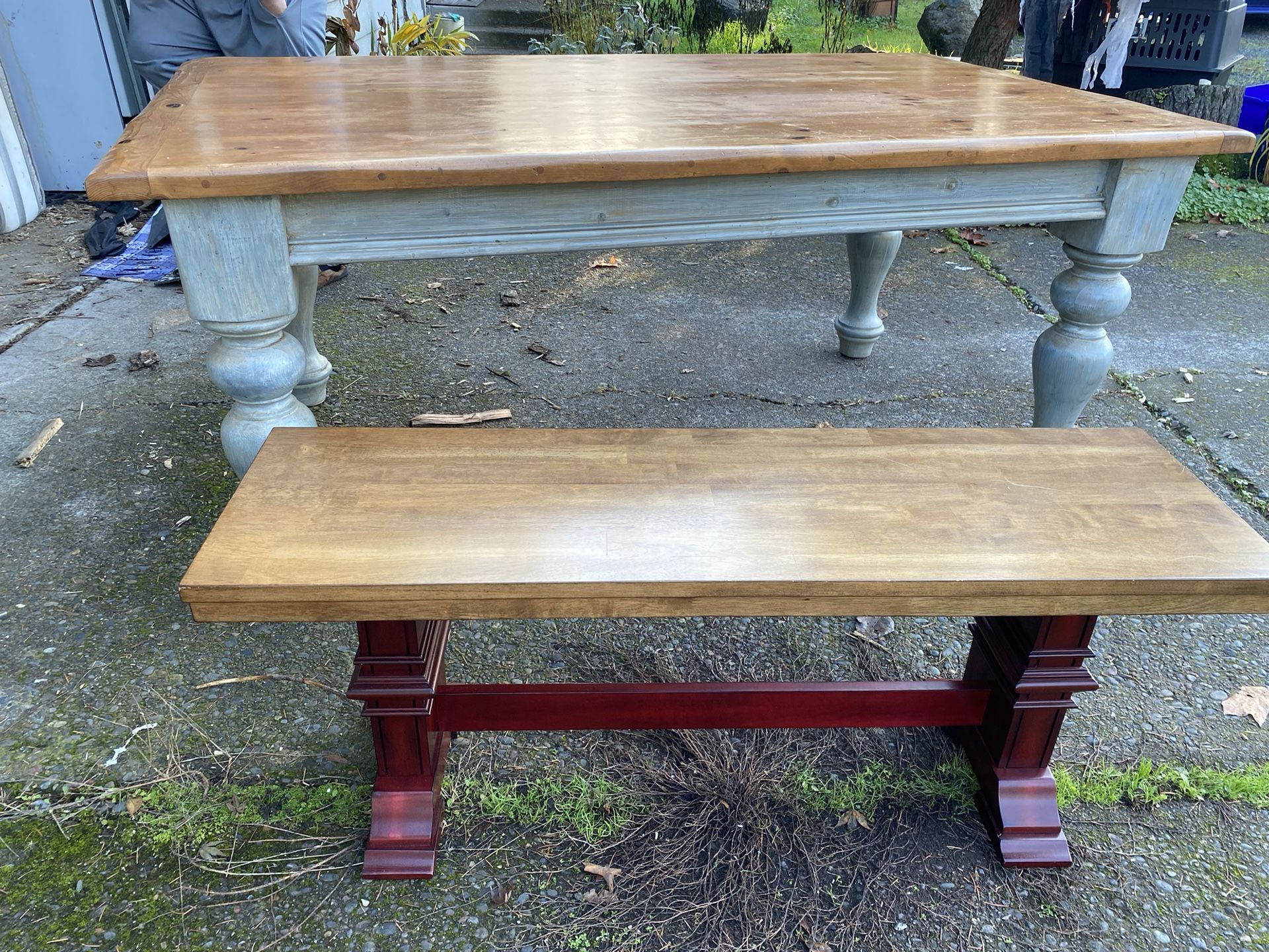 Kitchen Table With Benches