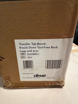 Transfer bench for shower and tub