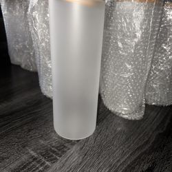 25 oz Sublimation Glass Frosted Tumbler