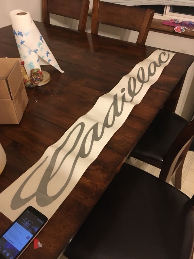 Cadillac Window Decal