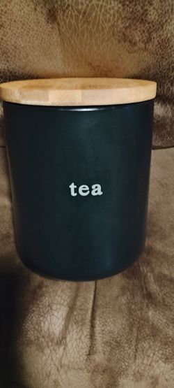 CUTE BLACK TEA CANISTER FOR HOME
