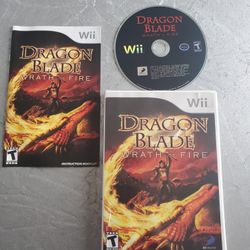 Dragon Blade: Wrath of Fire (Nintendo Wii, 2007) Complete With Manual Like New Condition 