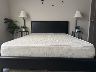 Queen Bed with Memory Foam Mattress