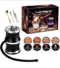 Electric Whiskey Smoker Kit,Rechargeable Cocktail Smoker Kit