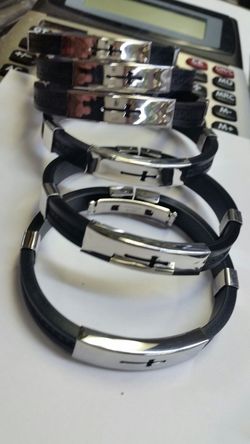 Religious bracelets $10 each brand new with tags stainless steel