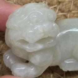 Chinese Antique Hetian Jade Carving Figurine 