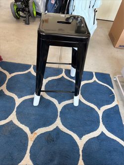 Black barstool