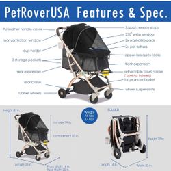 Dog and Stroller