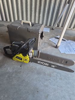 Ryobi 18" Gas Chainsaw with Carry Case