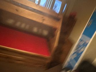 Free! Full/twin bunk w/trundle. And stairs. It’s outside on the yard. Bring tools!