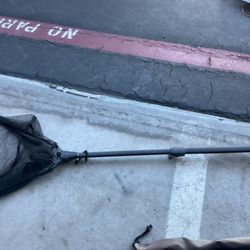 Fishing Nets 1 Very Large  And A Smaller Net That Folds Up And Has Extendable Handle