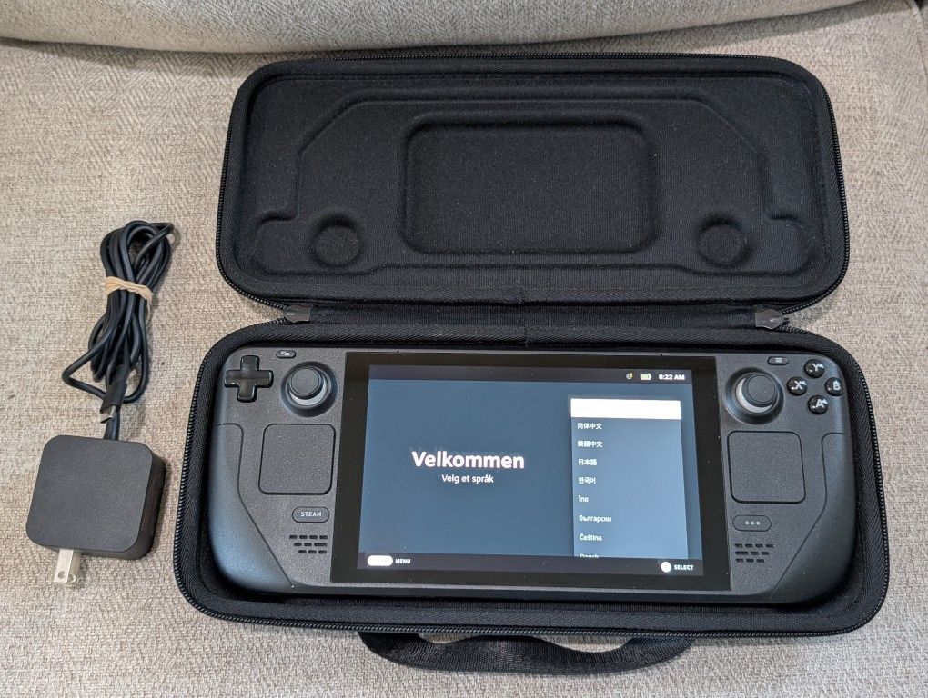 Valve Steam Deck 256 GB Portable Gaming Handheld Console With Accessories