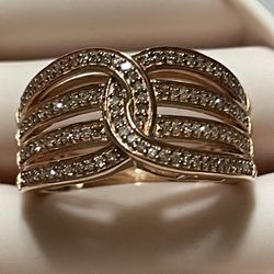 Champagne Diamond Ring