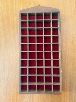 Wooden Curio Display Shelf