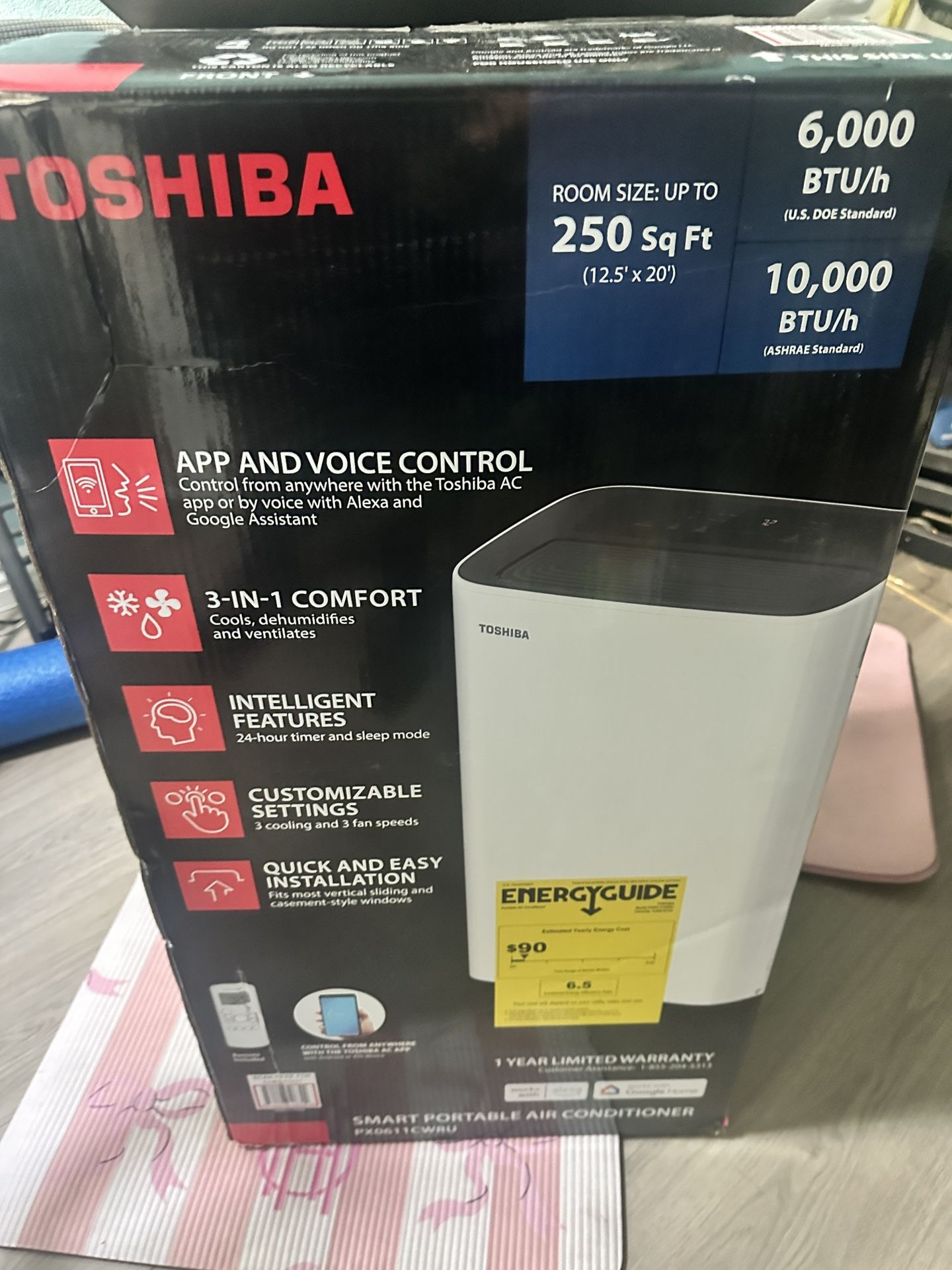 toshiba portable ac