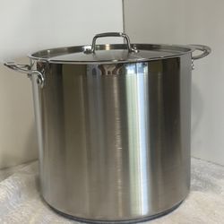 Tramontina Professional NSF 24 Quart Stainless Steel Stock Pot $98 (No Box )