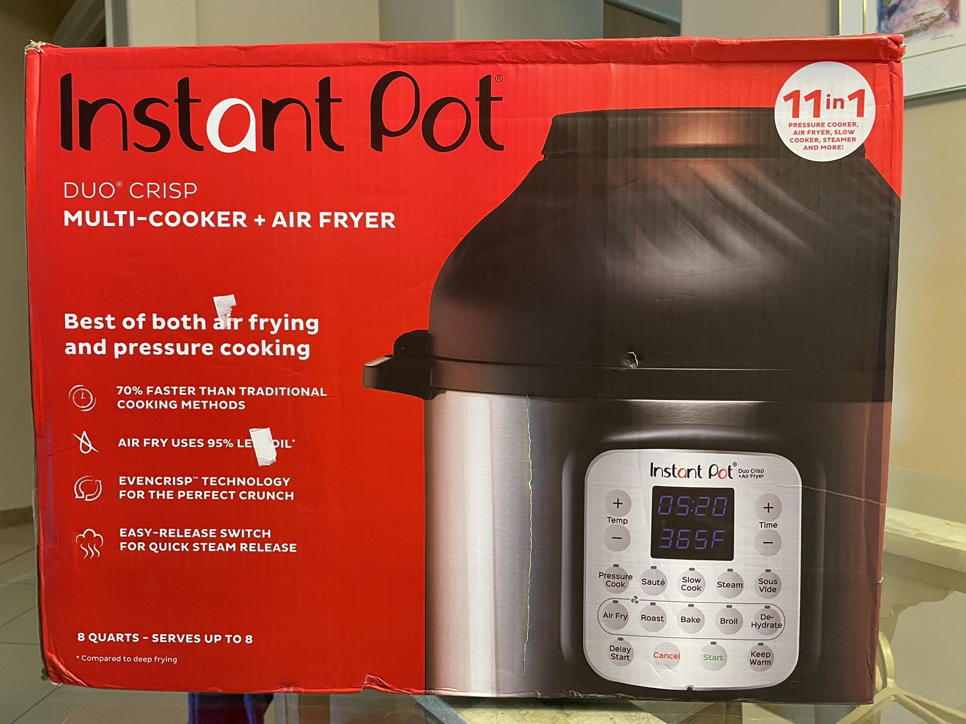 Instant Pot Pressure Cooker And Air Fryer