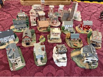 Village collection of 23 from 5 artists
