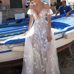 blue evening gown dress Royal Blue Sequin Prom Dress – Gown with Slit & Lace-Up Corset Back main image 1