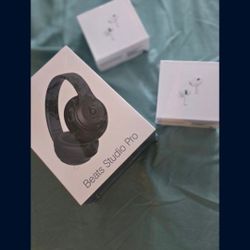 Studio Pro Beats Head Phones & Airpod Brand New 
