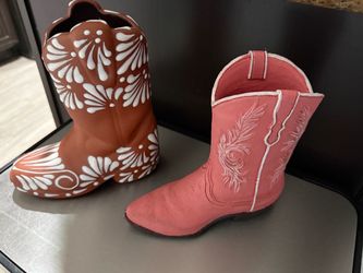 Ceramic cowboy boot