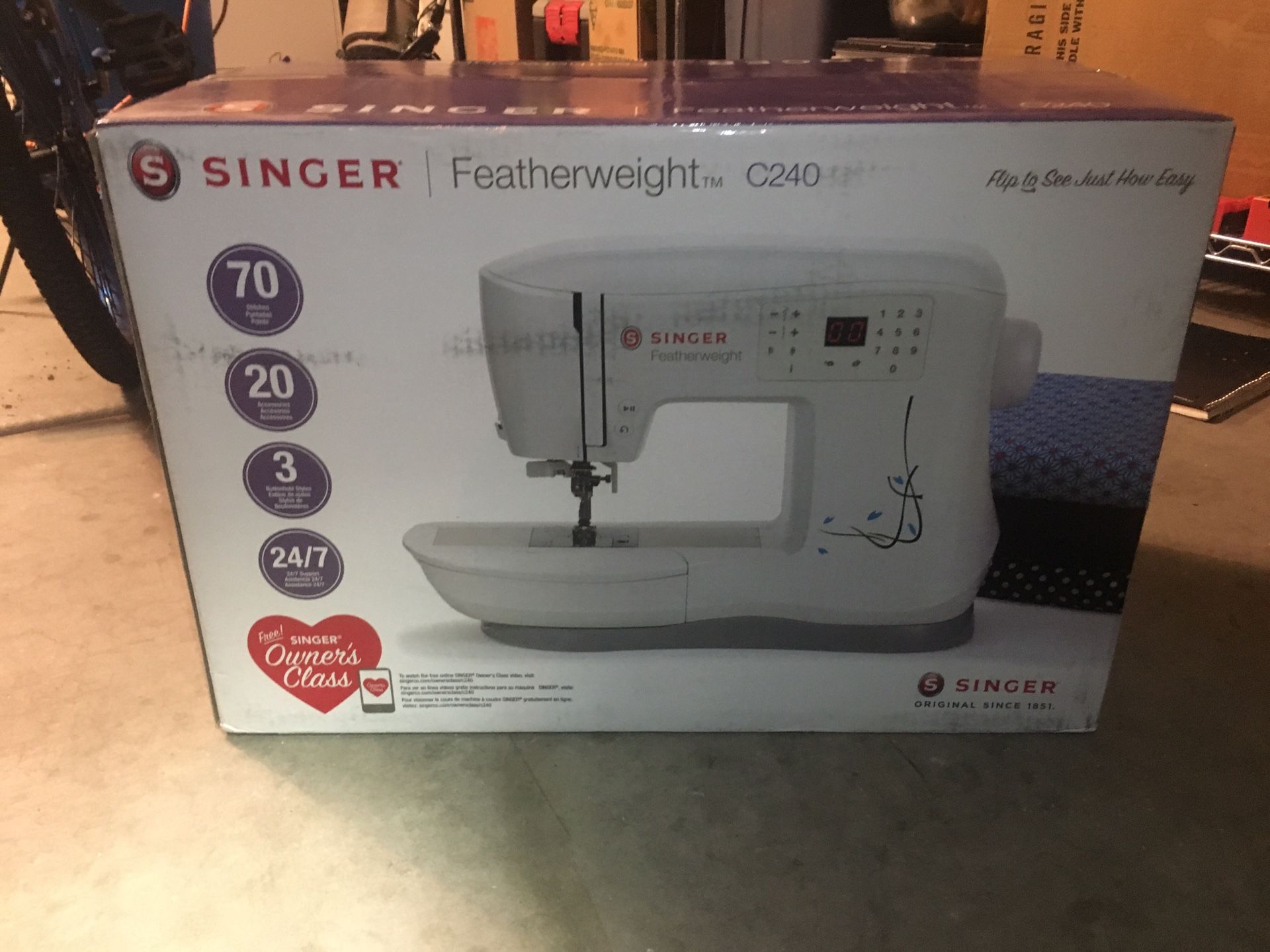 Brand new Singer Featherweight C240