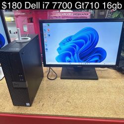 Dell Optiplex 5050 Desktop PC 16gb i7-7700 M.2 SSD Windows 11